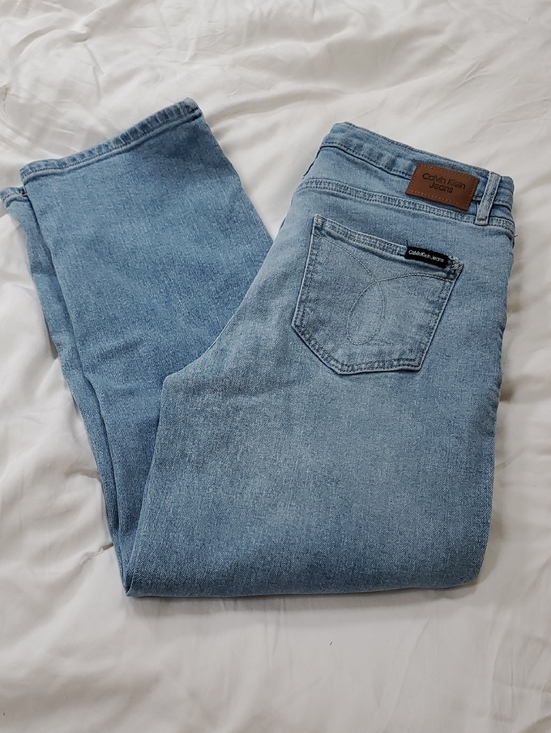 Calvin Klein Jeans Denim - Calvin Klein Jeans Women's Light Blue Straight Jeans Size 6
